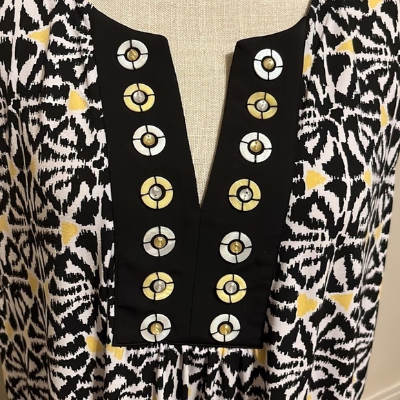 Ruby rd sleeveless dress, bodice bead adornments. Sz 1x - Picture 2 of 7